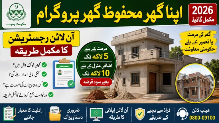 Apna Ghar Mehfooz Ghar Program Apply Online 2026 Step by Step Guide