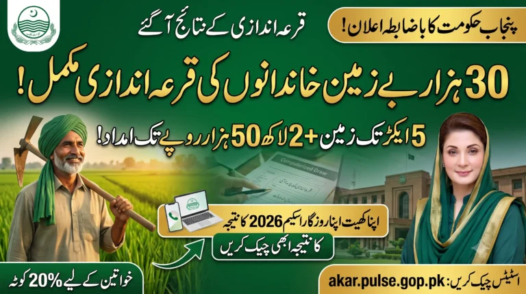 Apna Khet Apna Rozgar Scheme Balloting Result Announced - Check Now