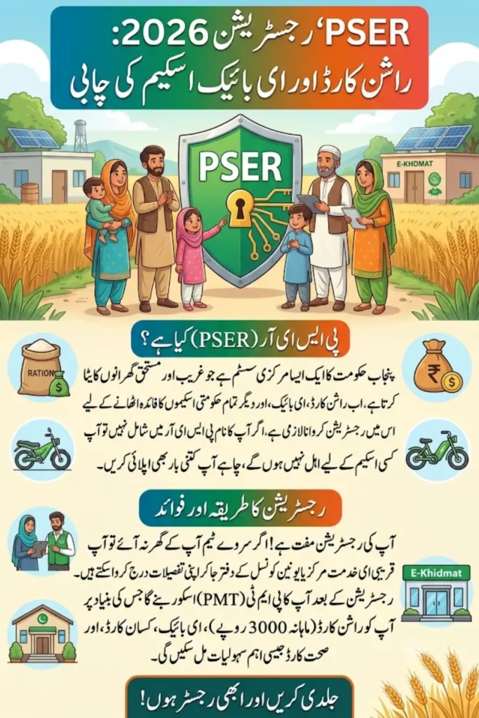 PSER Registration 2026: Unlocks Ration Card and E-Bike