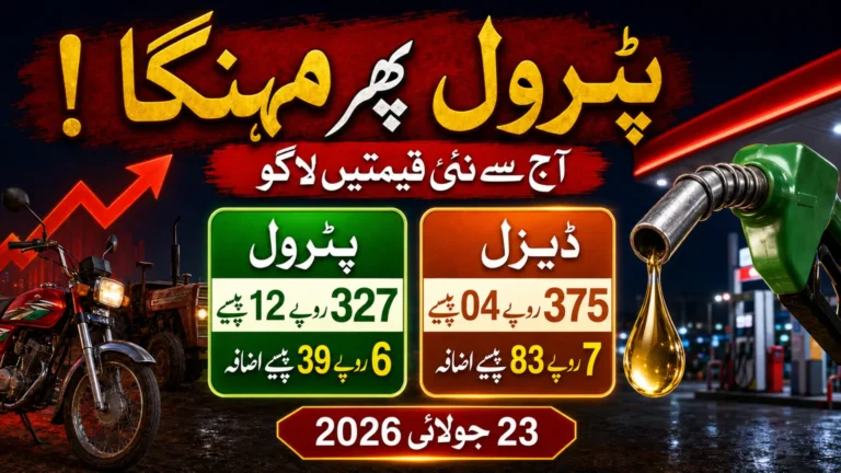 Petrol Price in Pakistan Today (23 July 2026) – Latest Rate