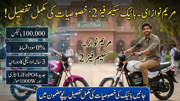 Maryam Nawaz E Bike Scheme Phase 2 Bike Specifications Detail 2026