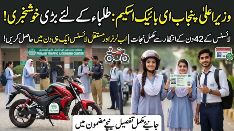 New Update! CM Punjab E-Bike Scheme Phase 2 Announces New Driving License Facility For Students